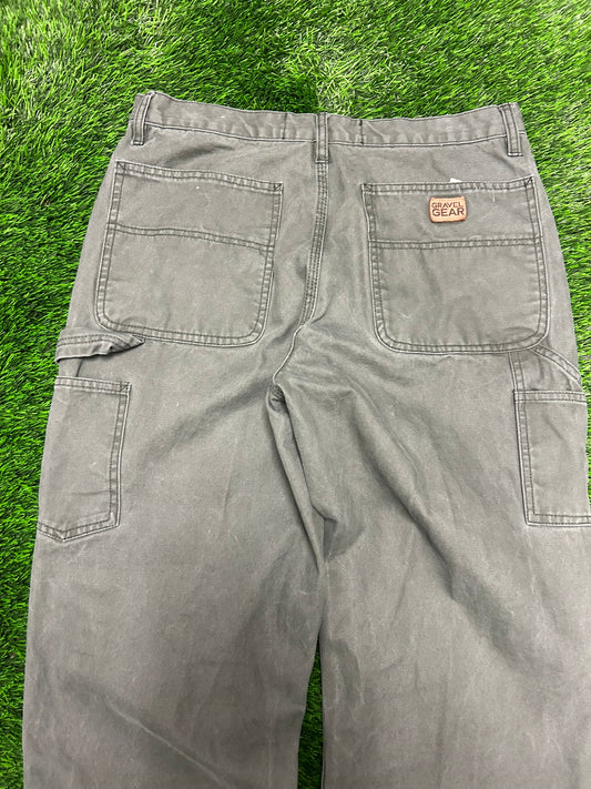 00s Gravel Gear Faded Olive Workwear Pants (34 x 32)
