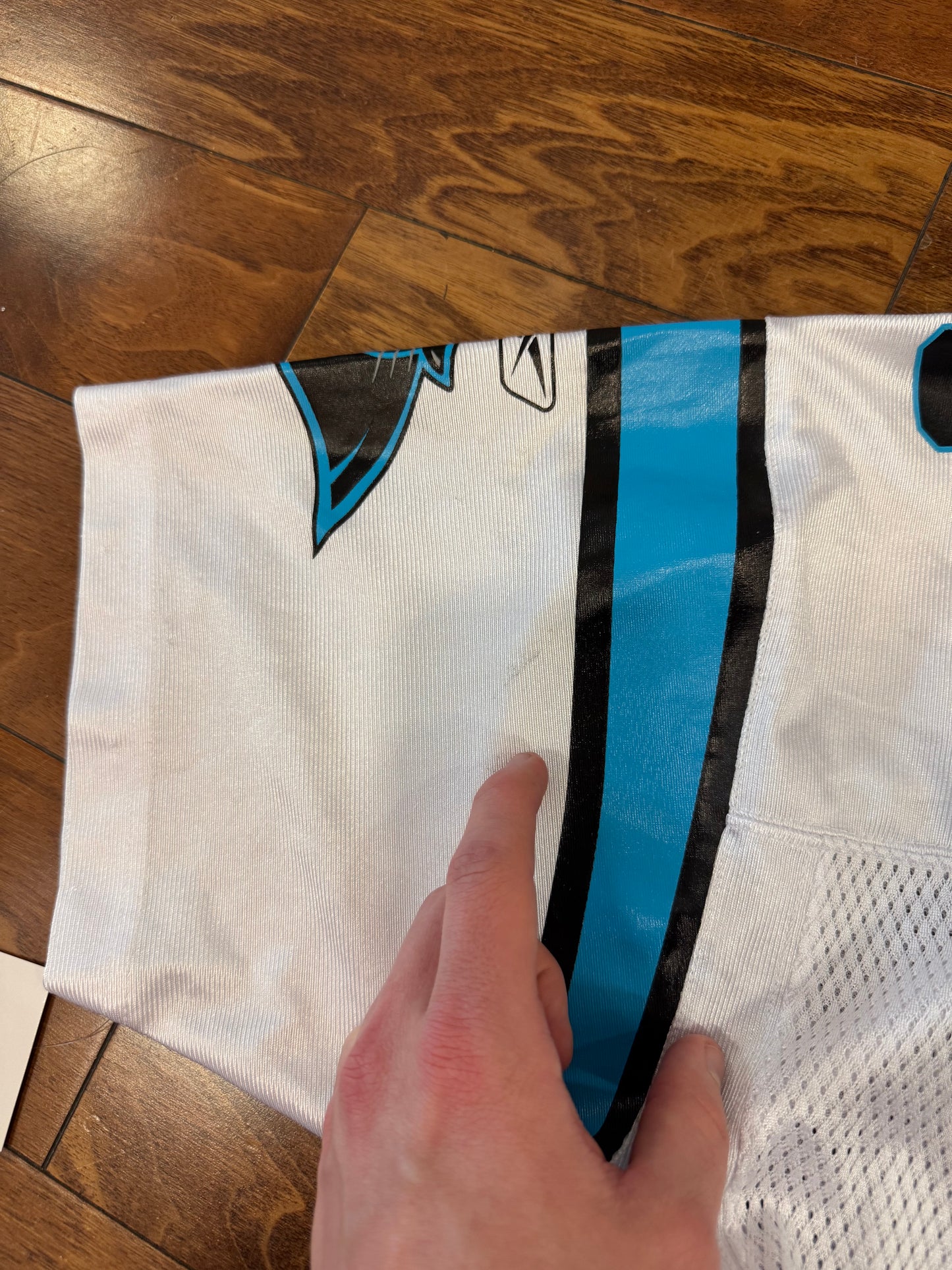 00s Carolina Panthers Steve Smith Away Football Jersey (Youth XL)