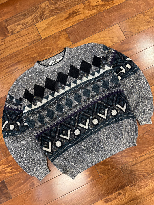 90s Impact Geometric Vintage Sweater (L)