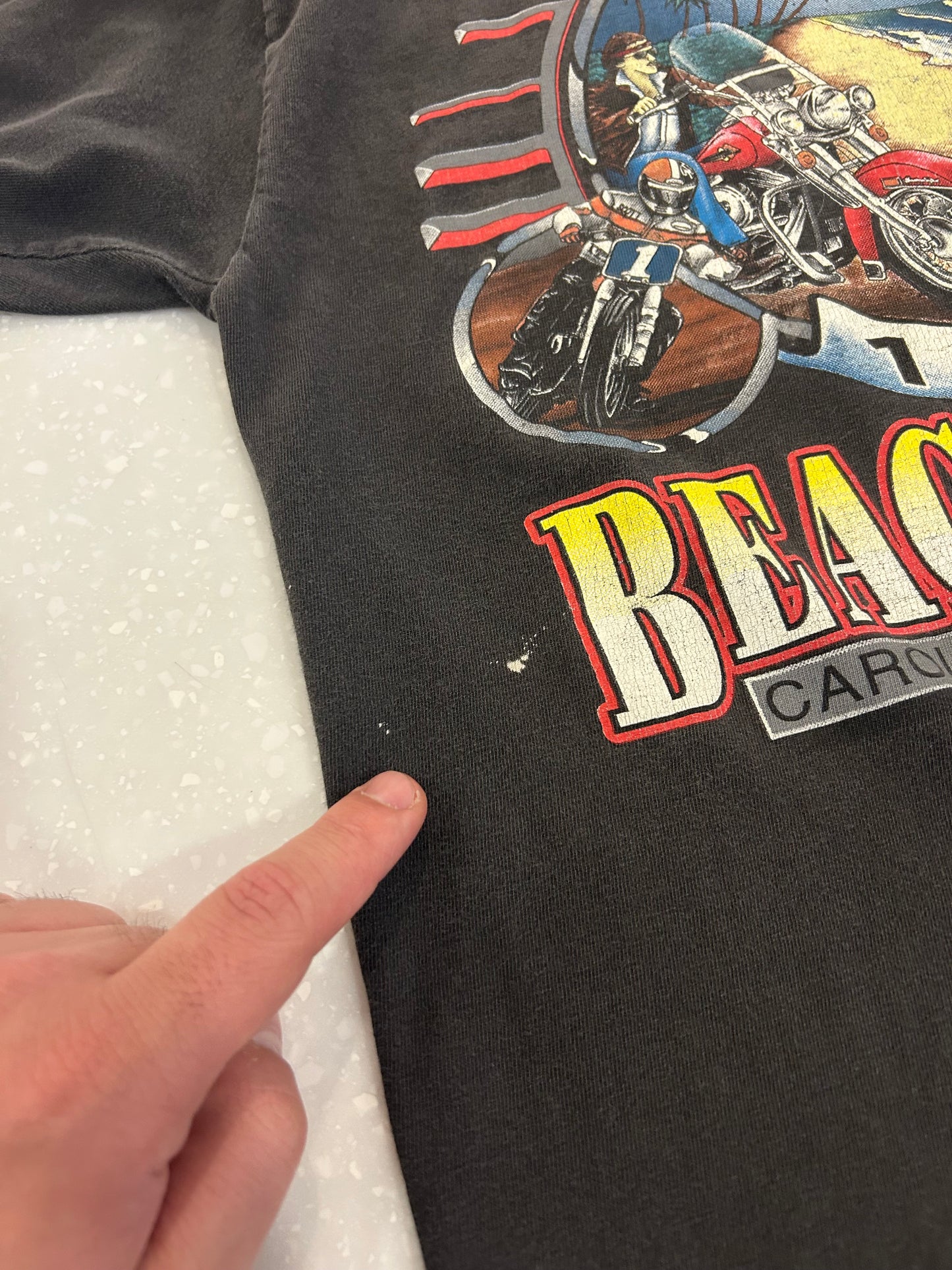 1992 Harley Davidson Beach Rally Carolina Tee (M)
