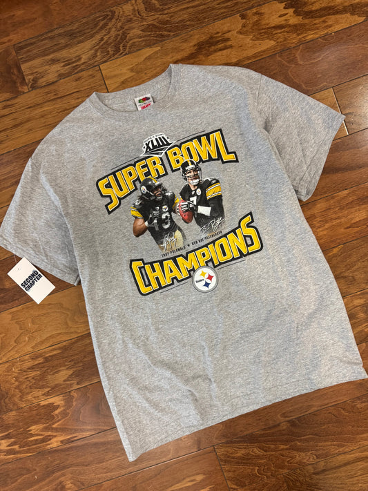 2009 Pittsburgh Steelers Polamalu & Big Ben Tee (L)