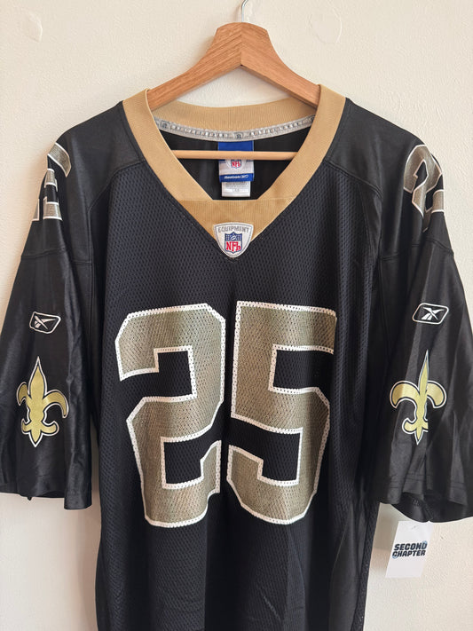 2000s New Orleans Saints Reggie Bush #25 NFL Reebok Jersey (L)
