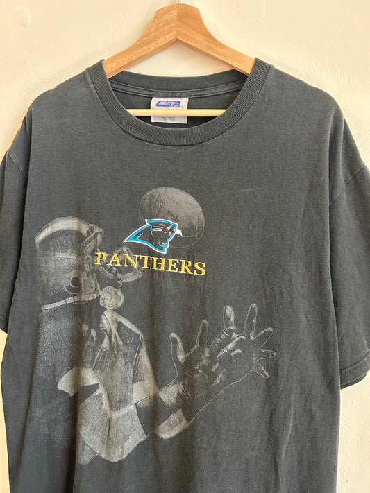 90s Carolina Panthers Embroidered Touchdown Tee (L)