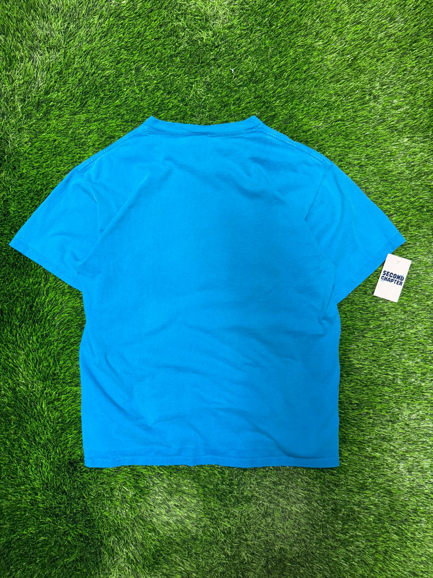 00s Carolina Panthers Blue Spell Out Tee (L)