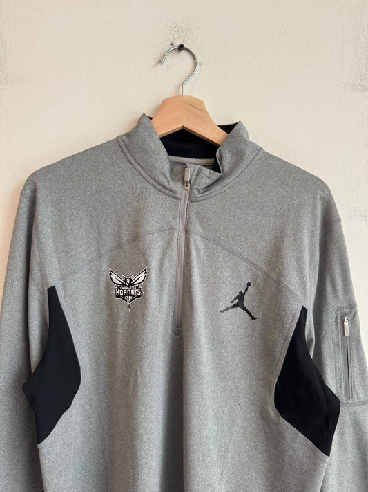 2013 Charlotte Hornets NBA Dri-Fit Quarter Zip Pullover (M)