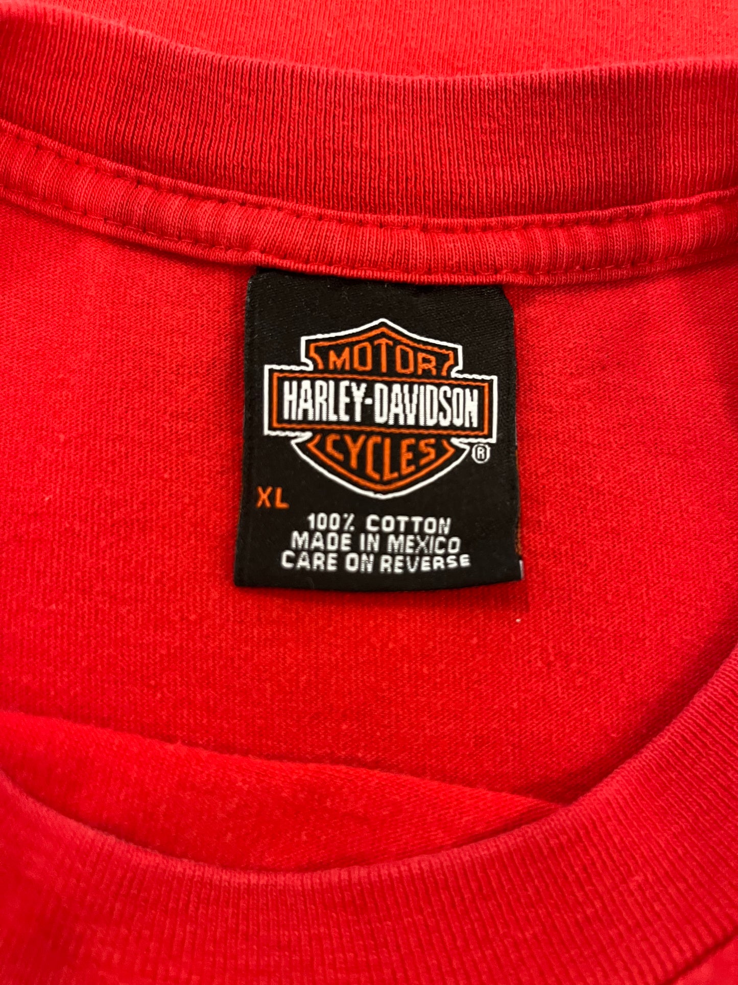 2001 Harley Davidson Las Vegas Red Tee (XL)