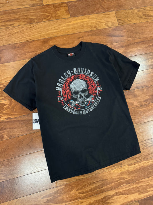 2020 Harley Skeleton Nags Head Graphic Tee (L)