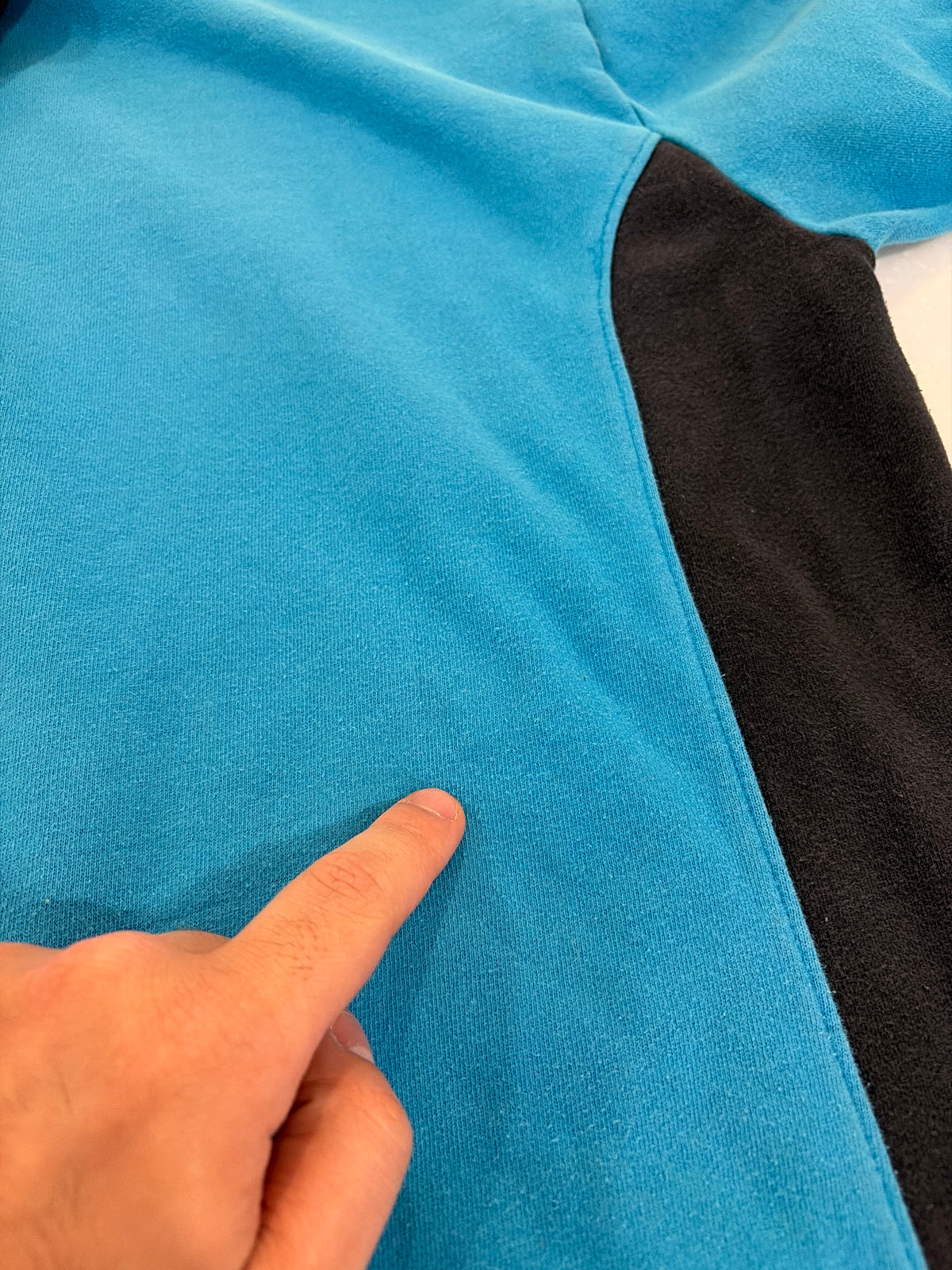 00s Carolina Panthers Two Tone NFL Reebok Hoodie (L)