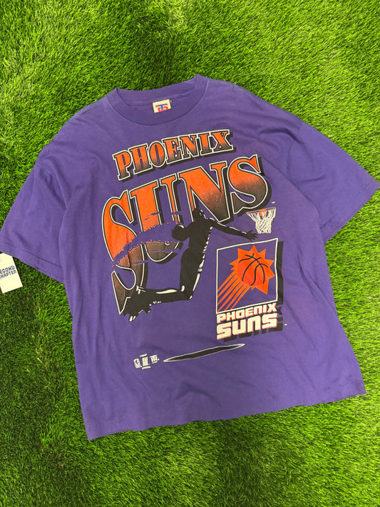 1995 Phoenix Suns Spell Out Vintage Graphic NBA Tee (XL)