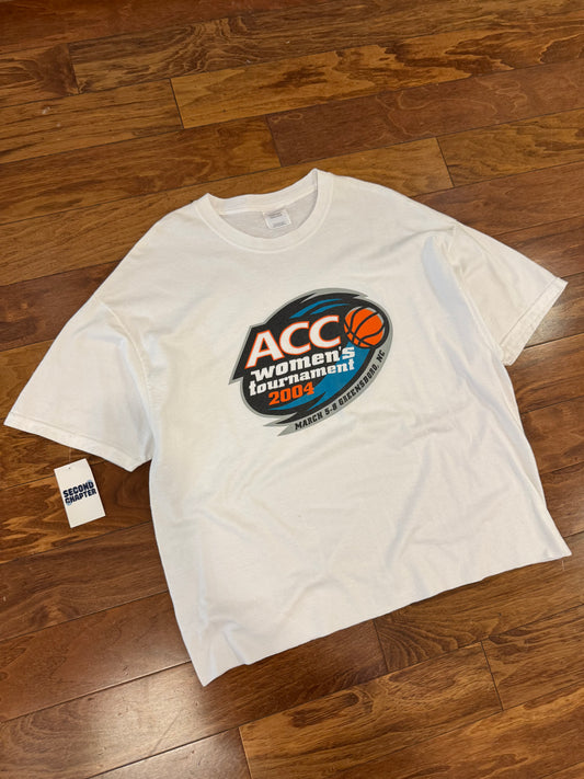 2004 ACC Women's Basketball Tournament Greensboro, NC Vintage Cropped Tee (XL)