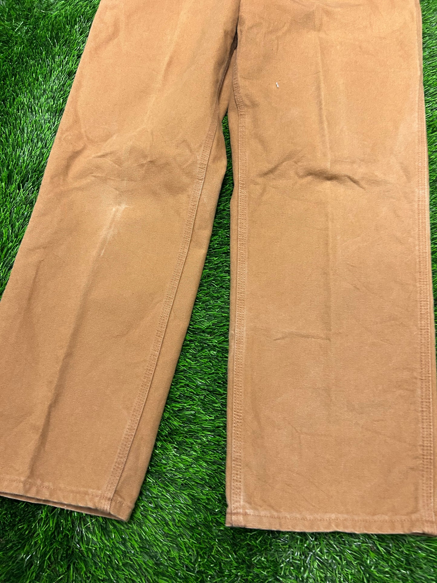 2011 Carhartt Dark Tan Carpenter Pants (35 x 32)