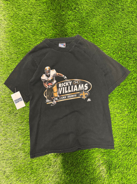 00s New Orleans Saints Ricky Williams Tee (Youth L)