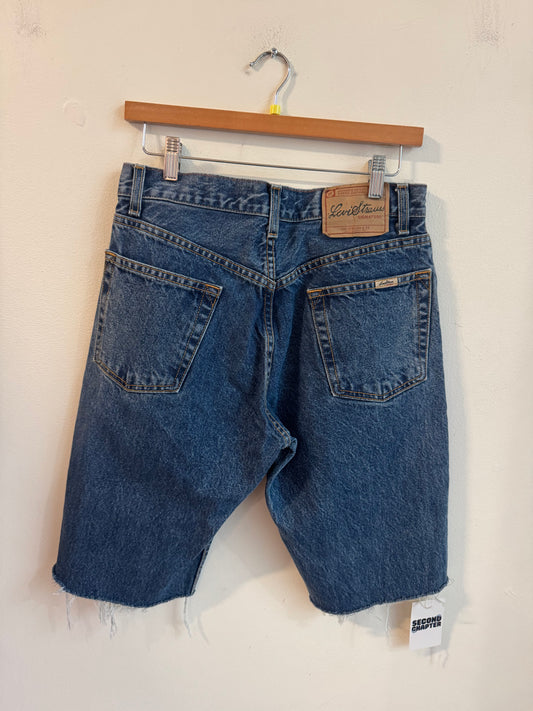 00s Levi Strauss Dark Wash Shorts (30)
