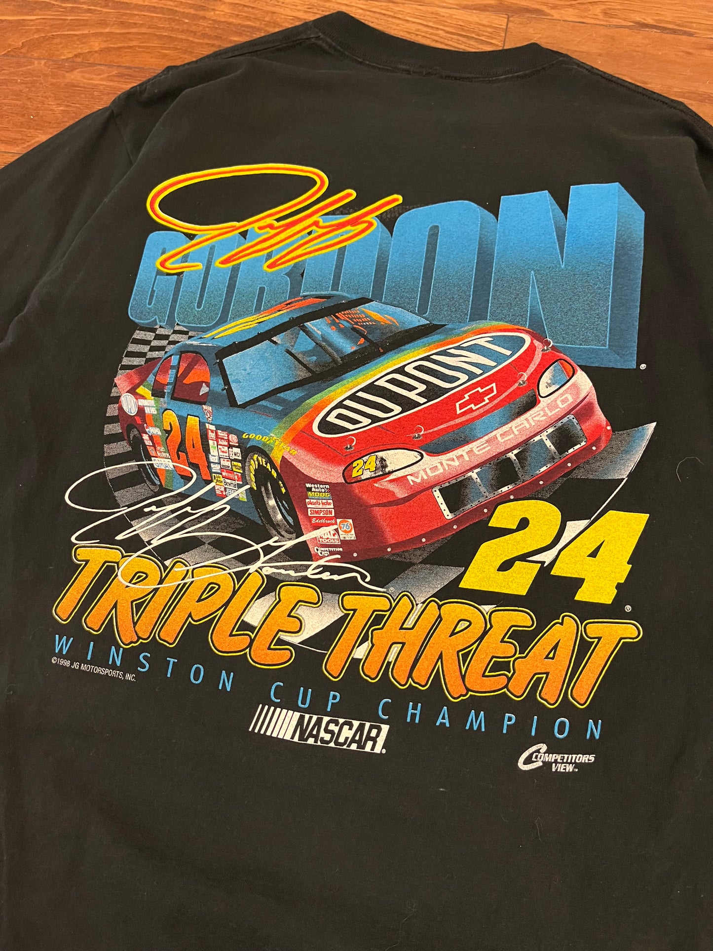 1998 Nascar Jeff Gordon Triple Threat Tee (XL)