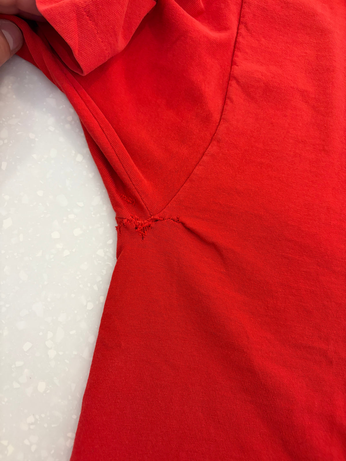 90s Winston Cigarettes Cropped Red Tee (L)