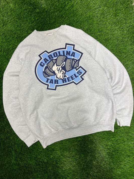 90s University Of North Carolina (UNC) Big Logo Heavy Weight Vintage Crewneck (XL)
