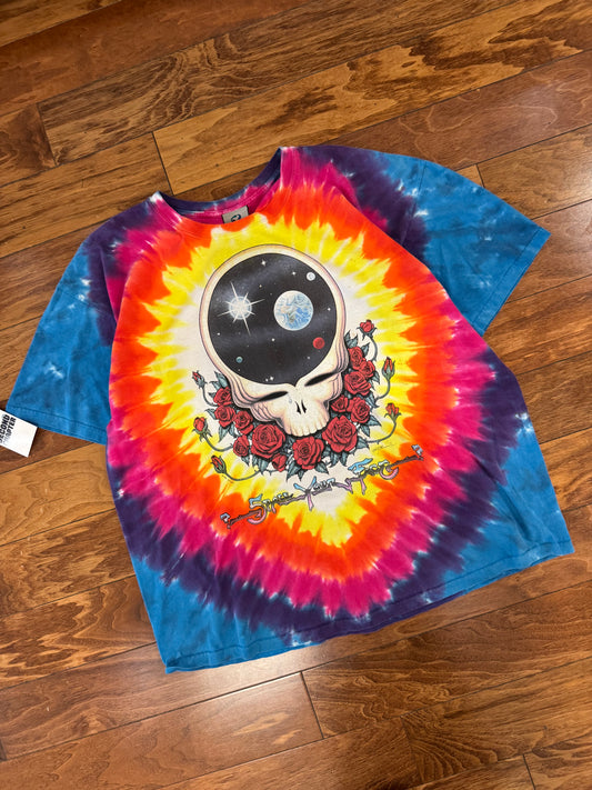 00s Grateful Dead "Dead Space" Liquid Blue Band Music Tee (XL)