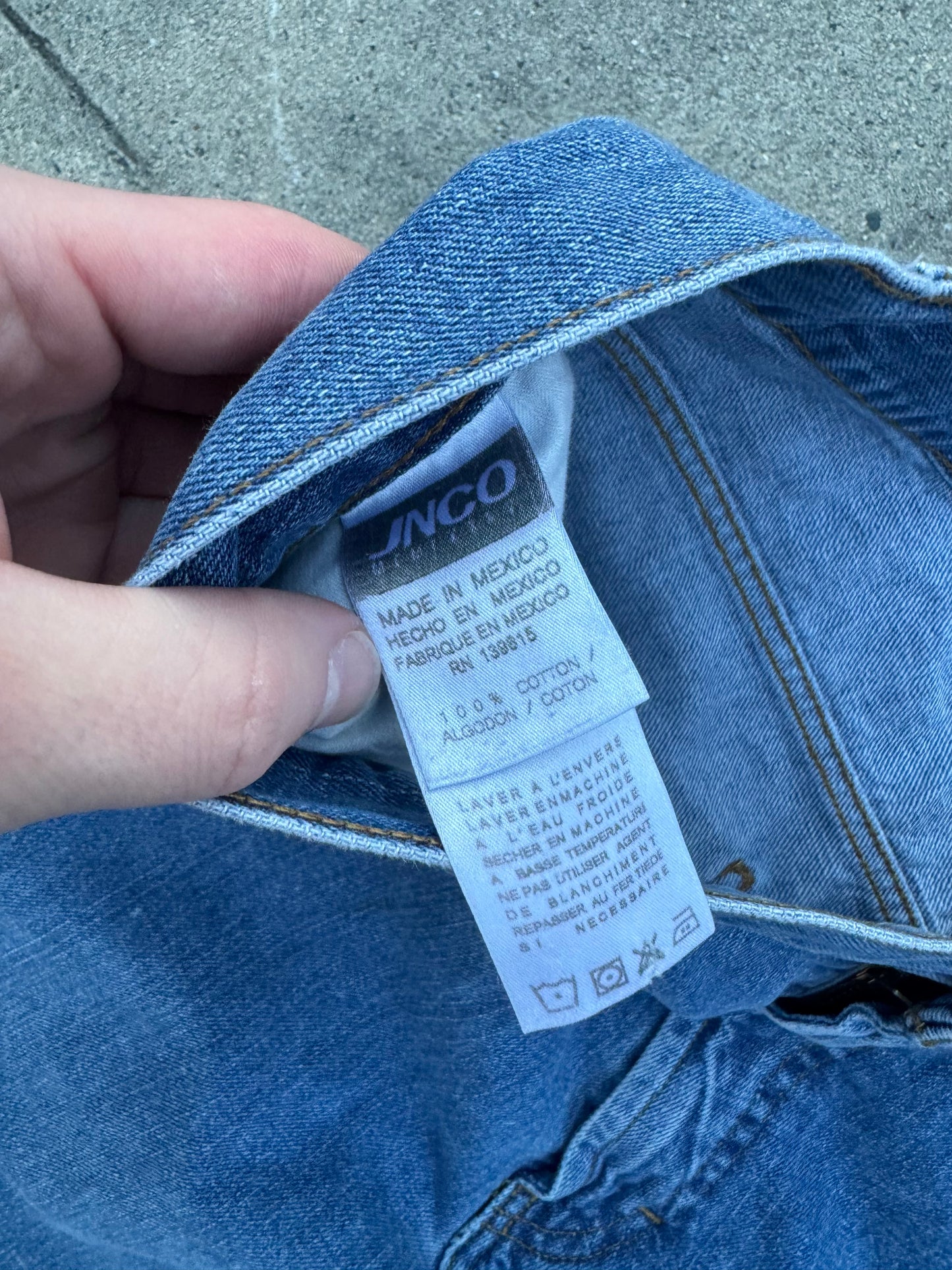 00s JNCO Jeans Vintage Twin Cannon Distressed Oversized Jeans 28" Opening (42 x 30)