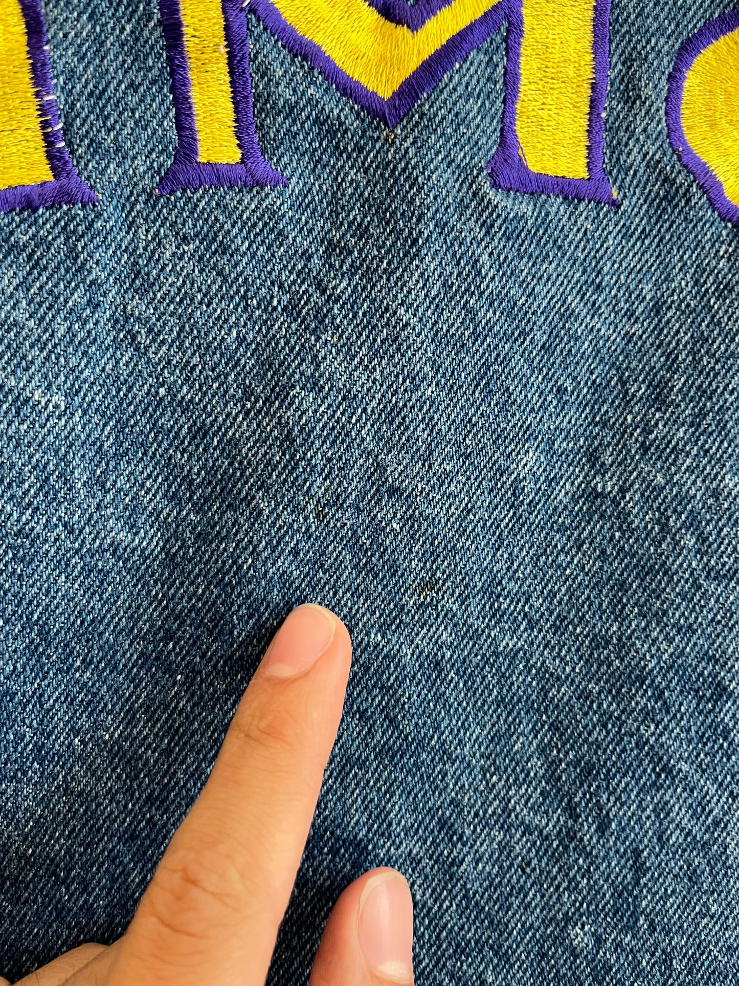 90s Camel Cigarette Jean Jacket (L)