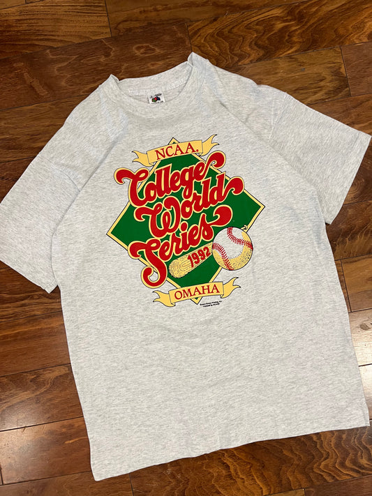 1992 NCAA College World Series Omaha Vintage Tee (L)