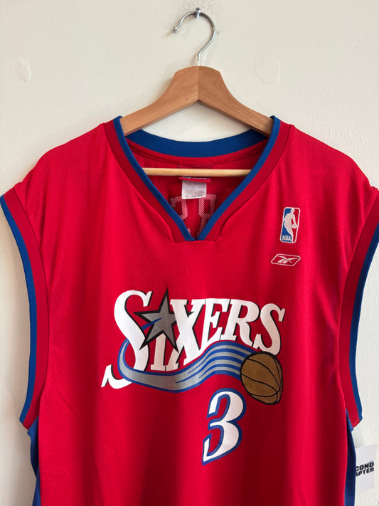 00s Philadelphia Sixers Allen Iverson Reebok Jersey (XL)