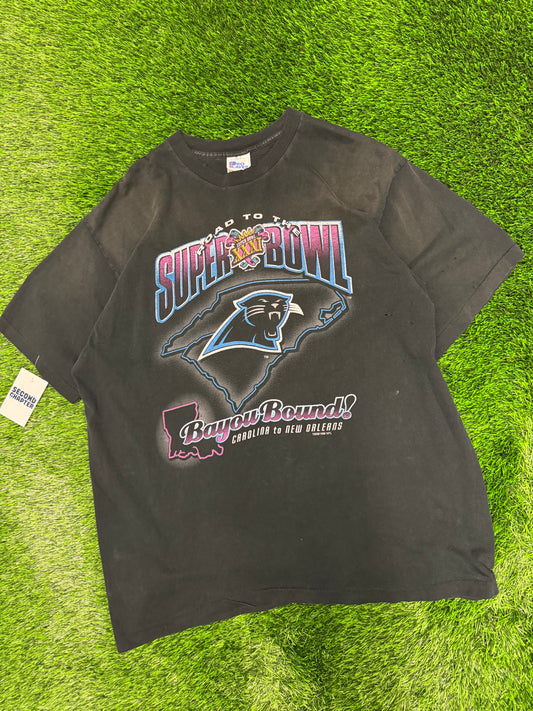 1996 Carolina Panthers Road To The Super Bowl Tee (XXL)