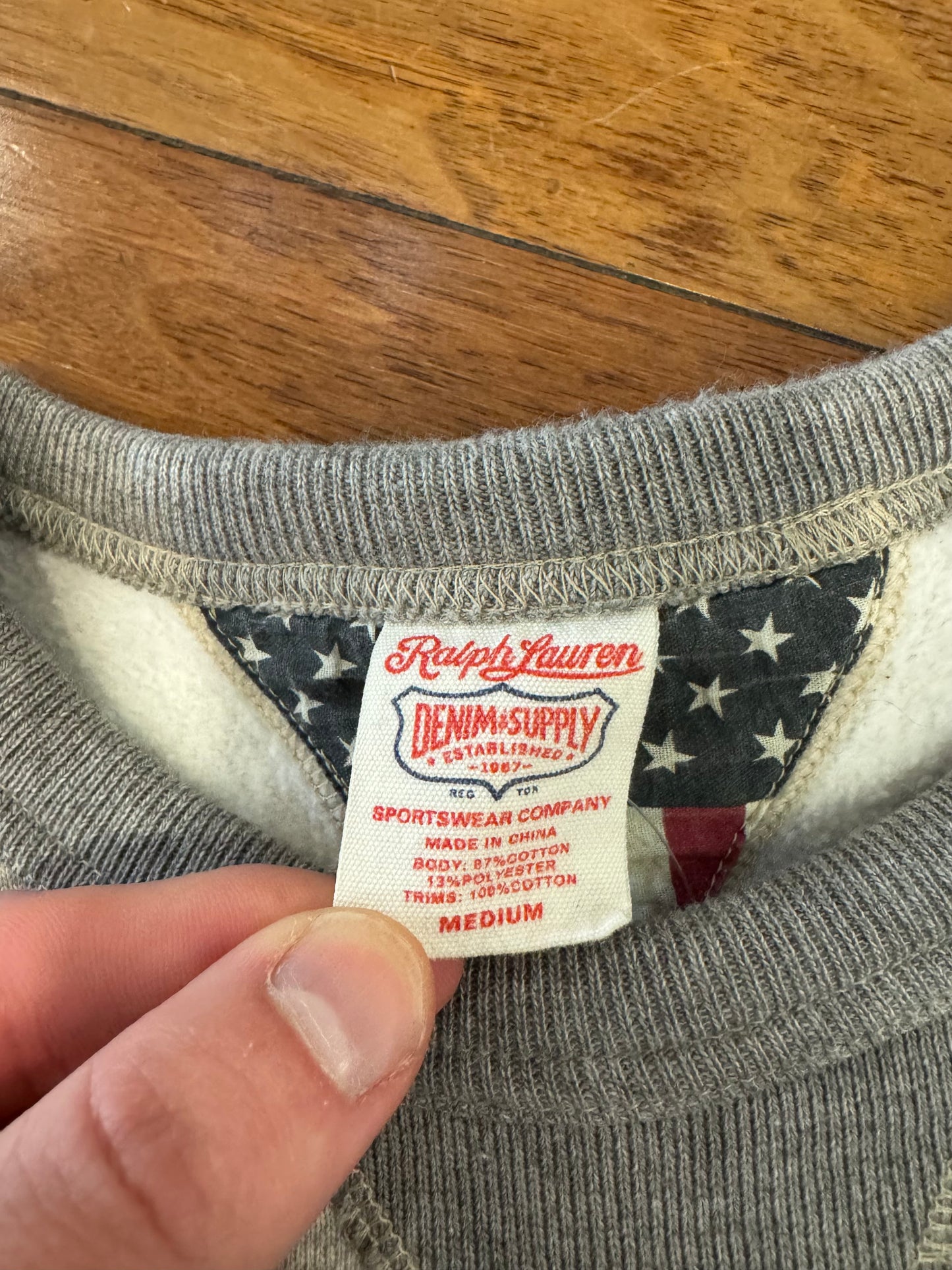 00s Ralph Lauren Gray Crewneck (M)
