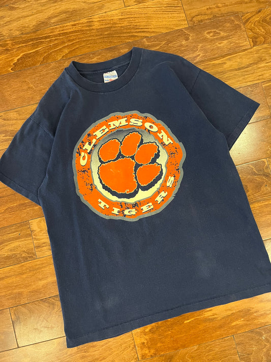90s Clemson Tigers Essential Navy Tee (L)