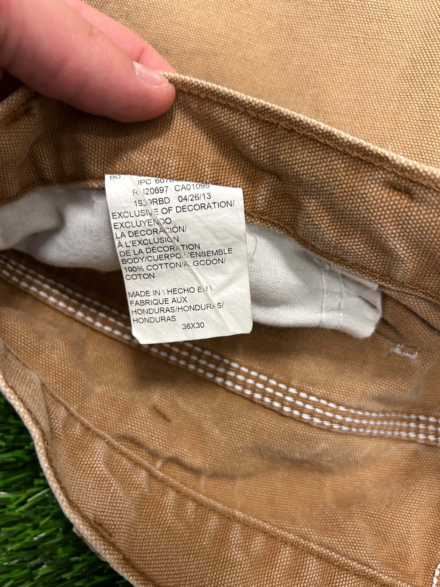 2013 Dickies Tan Red Tab Carpenter Pants (36 x 30)