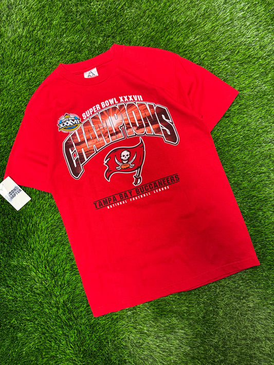 2003 Tampa Bay Buccaneers AFC Champs Spell Out Tee (M)