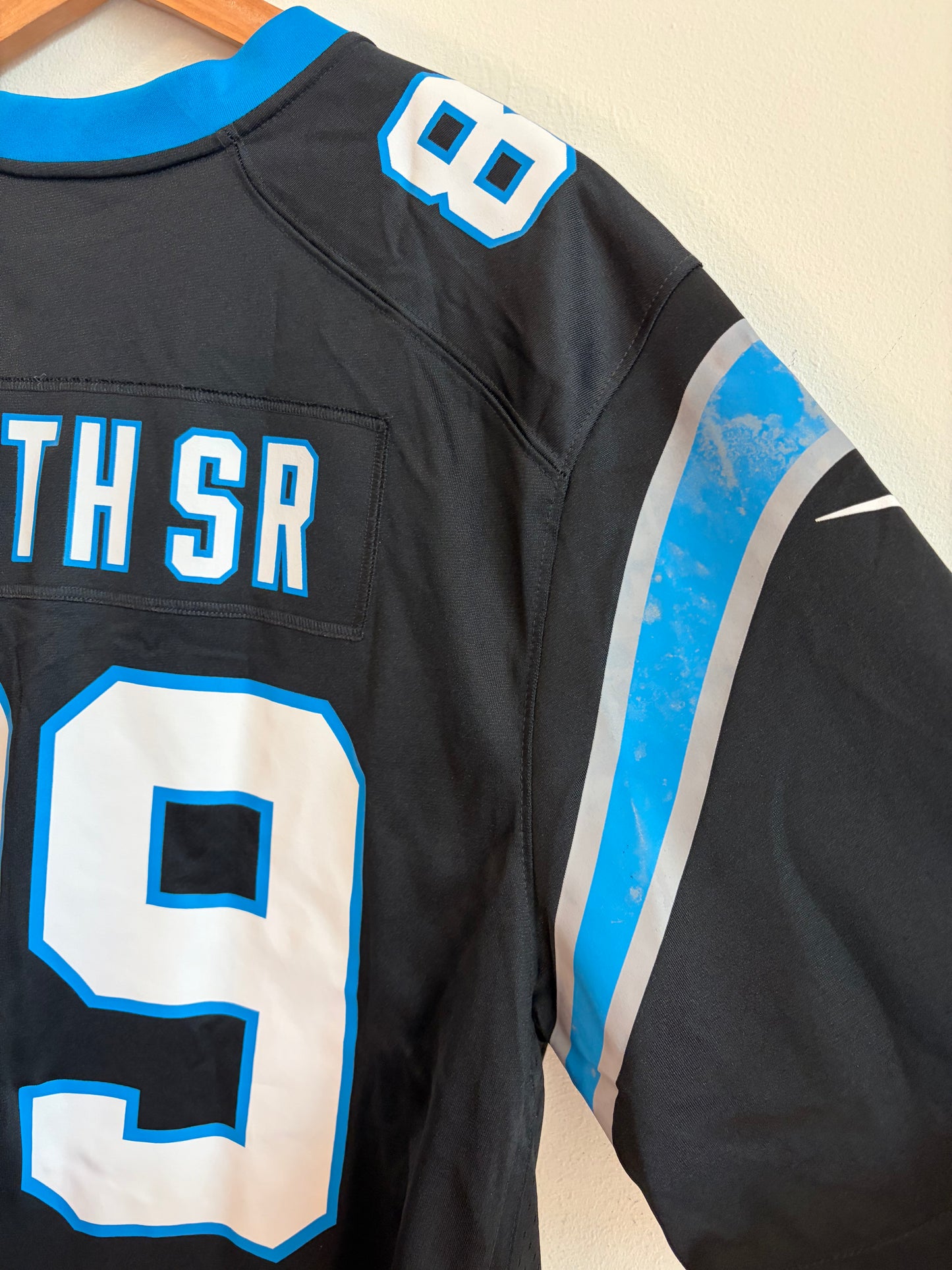 2023 Carolina Panthers Steve Smith Sr Flawed Jersey (XL)