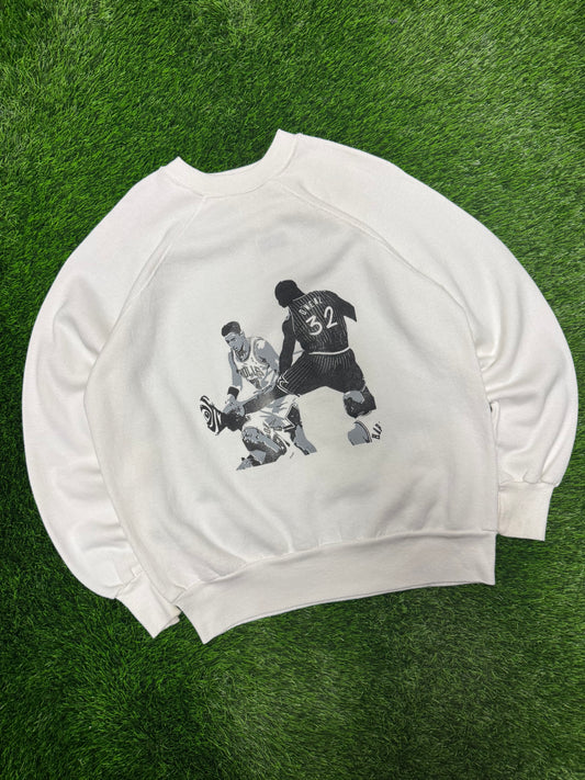 90s Shaquille O'Neal White NBA Crewneck (XL)