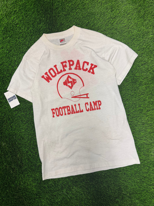 90s NC State College Football Camp Vintage Nike Tee (M)