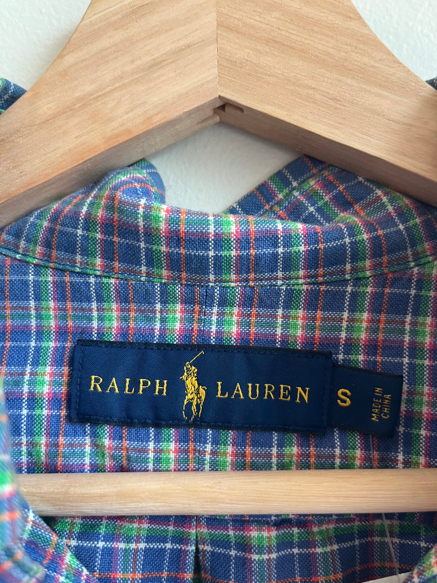 00s Ralph Lauren Easter Collared Flannel Button Down Polo Shirt (S)