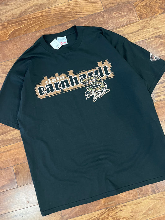 00s Dale Earnhardt Camo Text Deadstock Black Tee (XL)