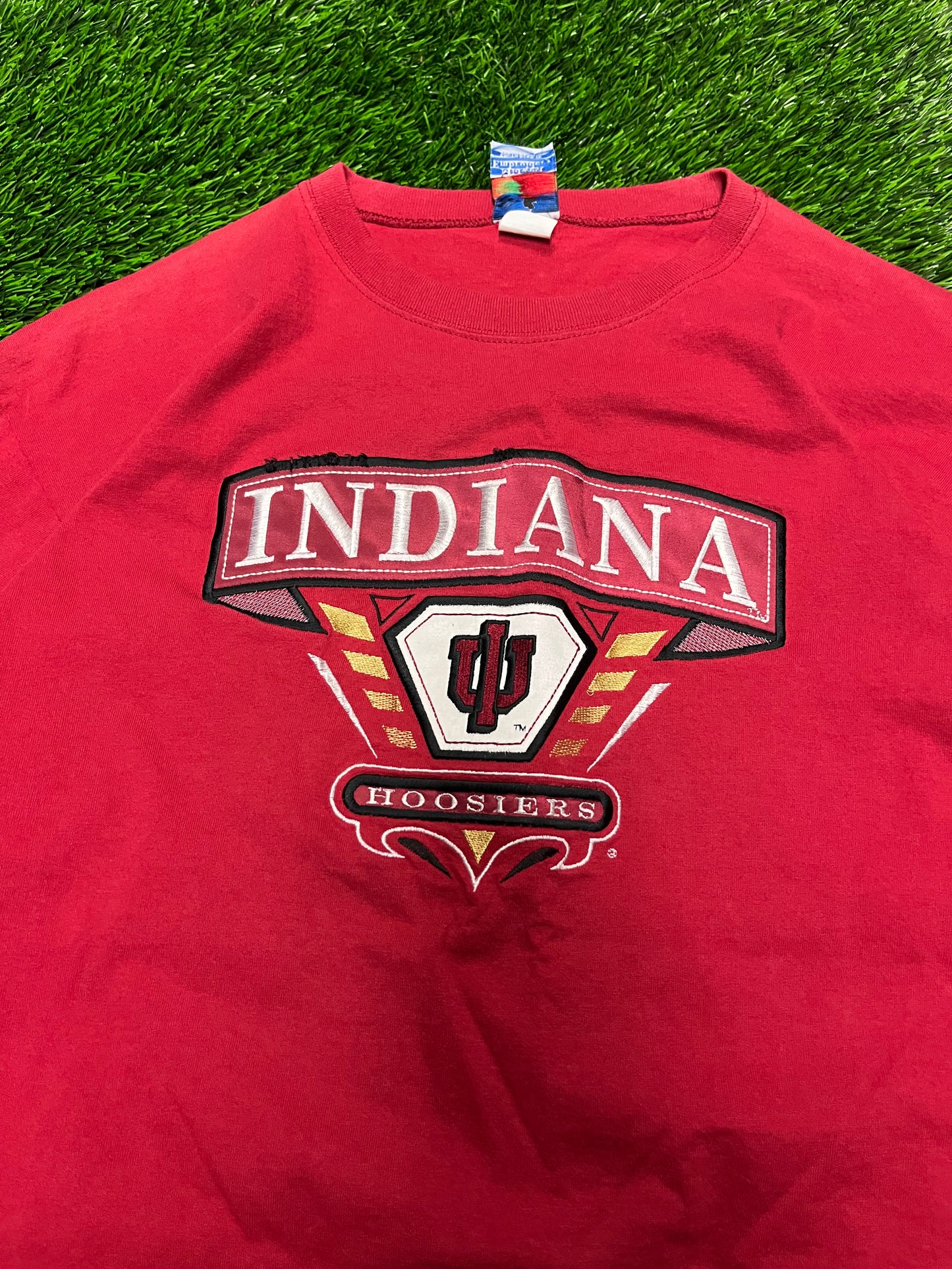 90s University of Indiana Hoosiers Embroidered Tee (L)