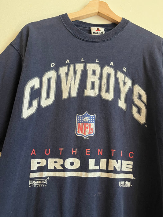 1993 Dallas Cowboys Faded Riddell Pro Line Tee (M)
