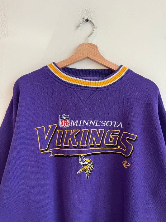 90s Minnesota Vikings Logo Athletic Purple Crewneck (XL)