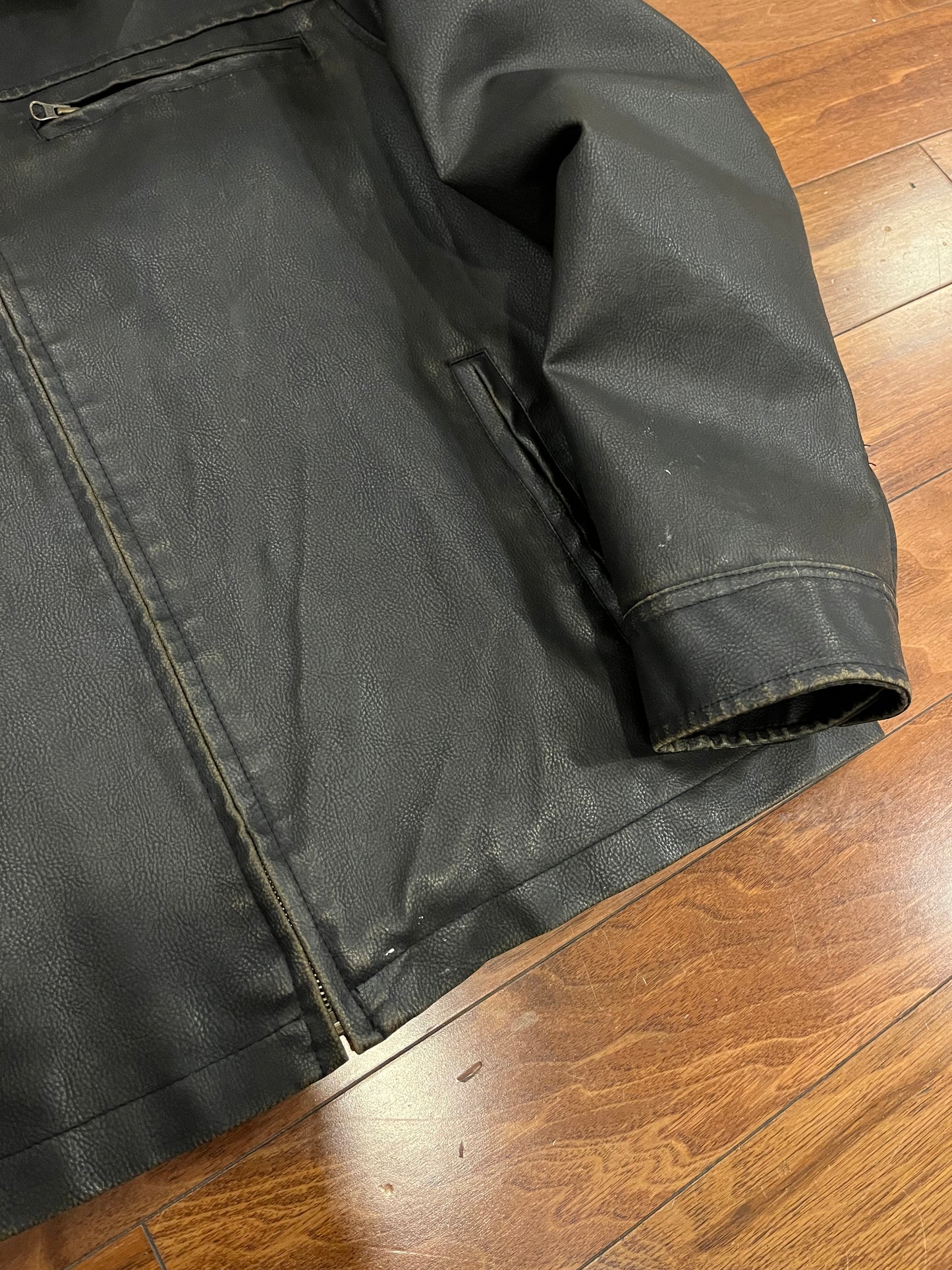 00s Aeropostale Quality Faded Leather Jacket (XL)