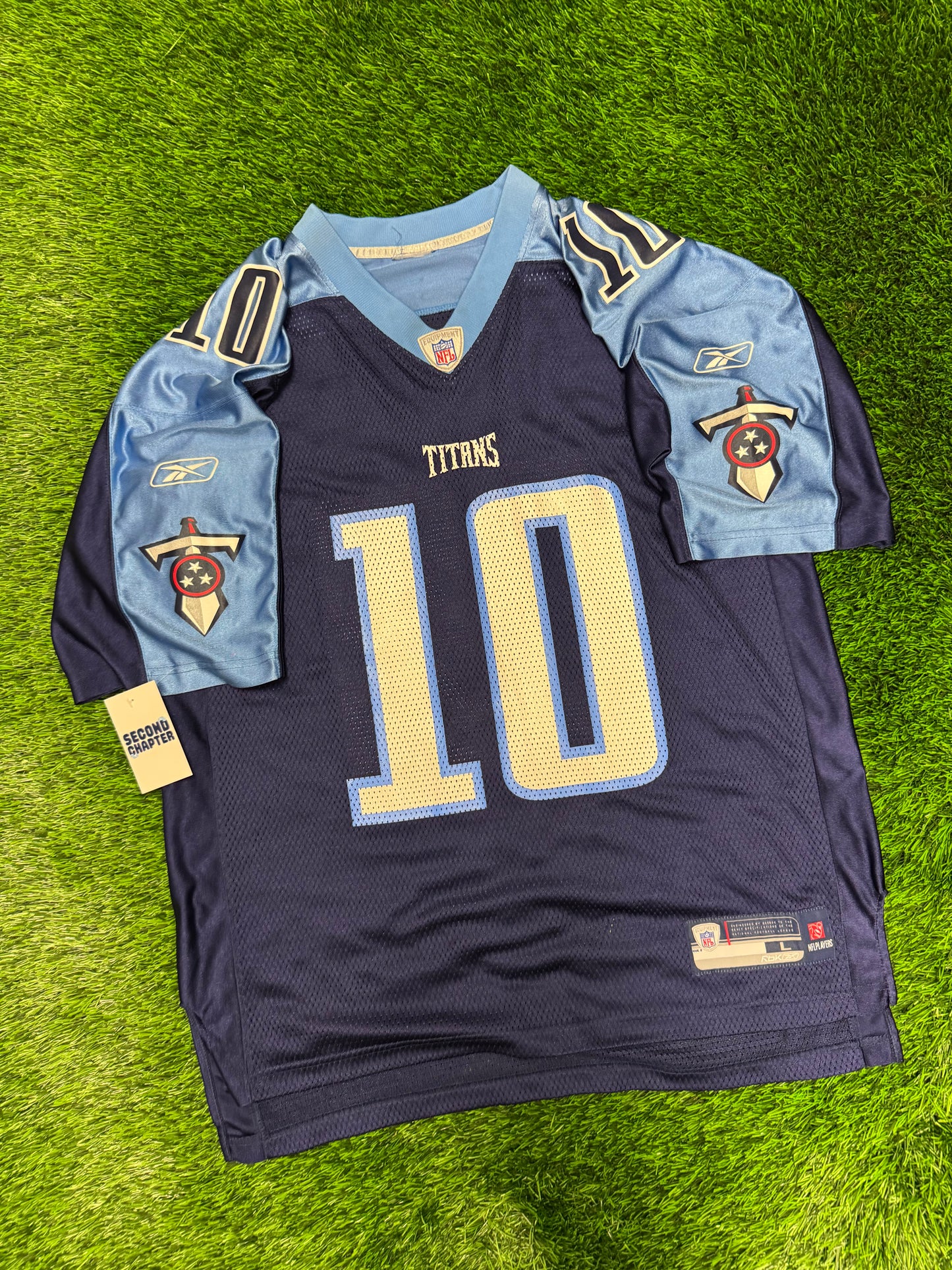 Tennessee Titans Vince Young #10 Reebok Jersey (L)