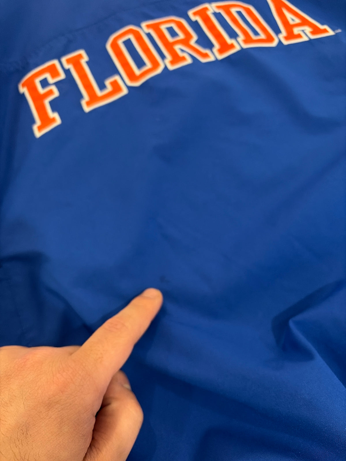 00s Florida Gators Blue Nike Center Swoosh Windbreaker (L)