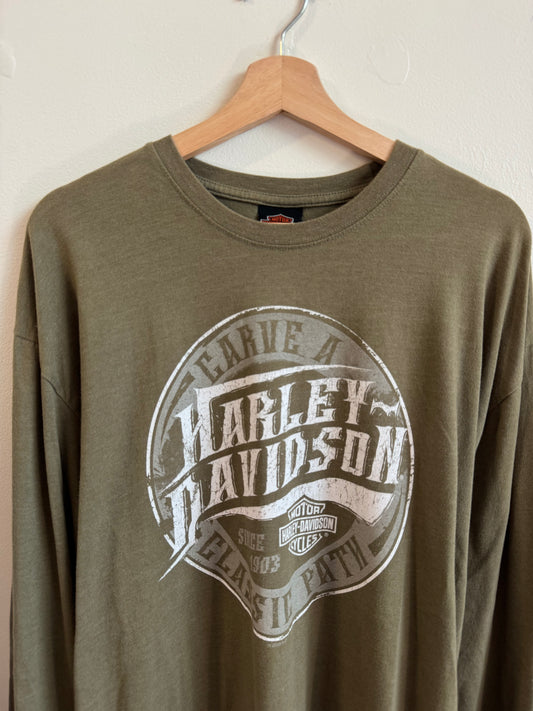 Harley Davidson Motorcycles Black Widow Long Sleeve (XL)