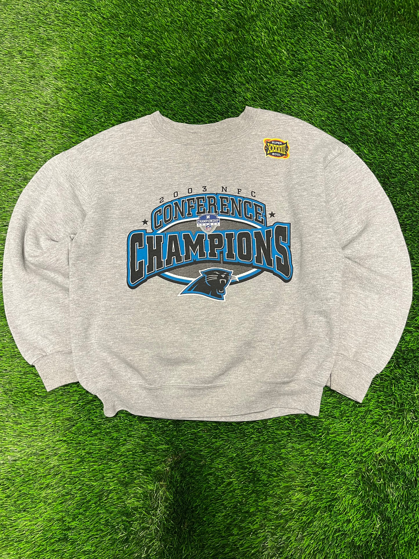 2003 Panthers NFC Conference Champions Crewneck (M)