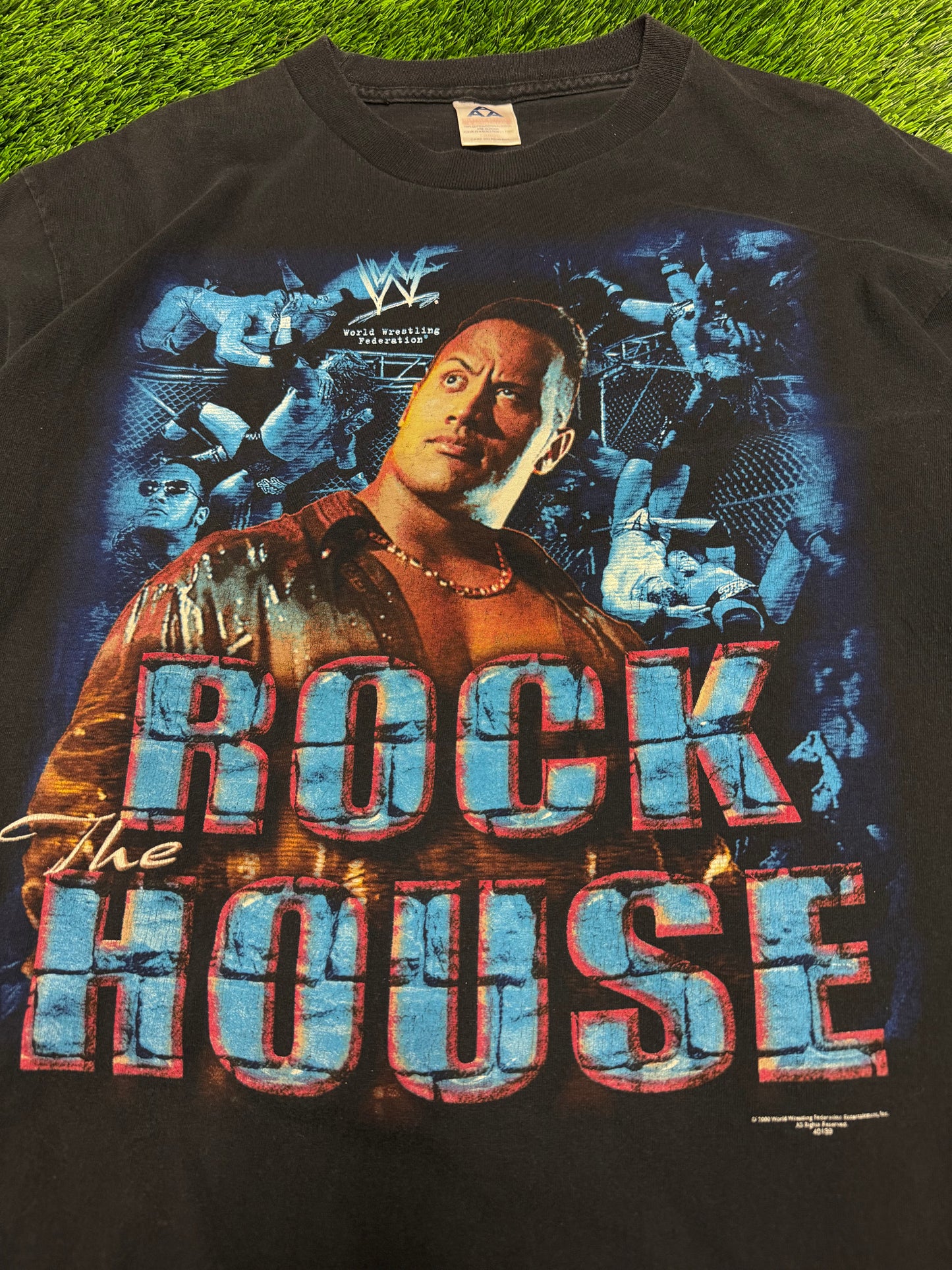 2000 The Rock House WWF Vintage World Wrestling Federation Grail Tee (L)