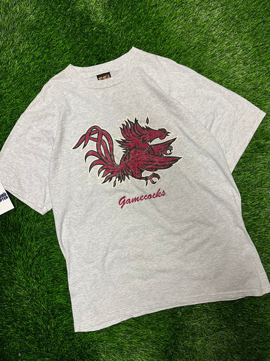 00s University of South Carolina (USC) Gamecocks Grey Tee (XL)