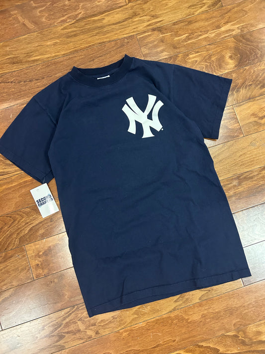 00s New York Yankees Derek Jeter #2 Jersey Tee (M)