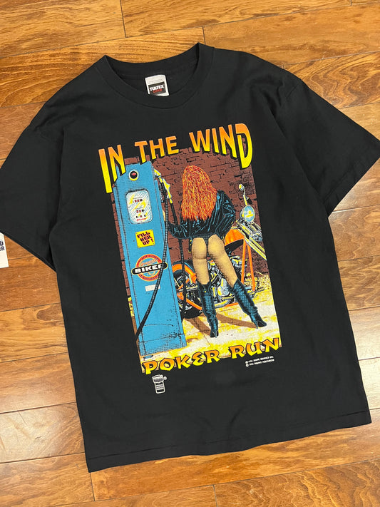 1995 Easy Riders Poker Run Vintage Shurte Graphics Tee (XL)
