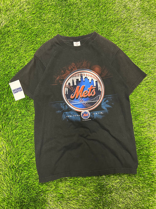 2000 New York Mets Big Logo Vintage MLB Graphic Tee (M)