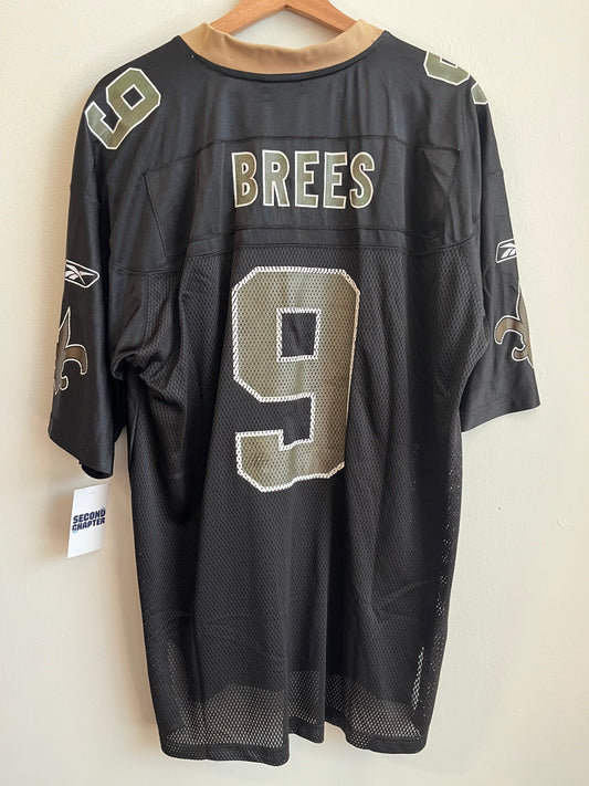 00s New Orleans Saints Drew Brees #9 Reebok Jersey (L)