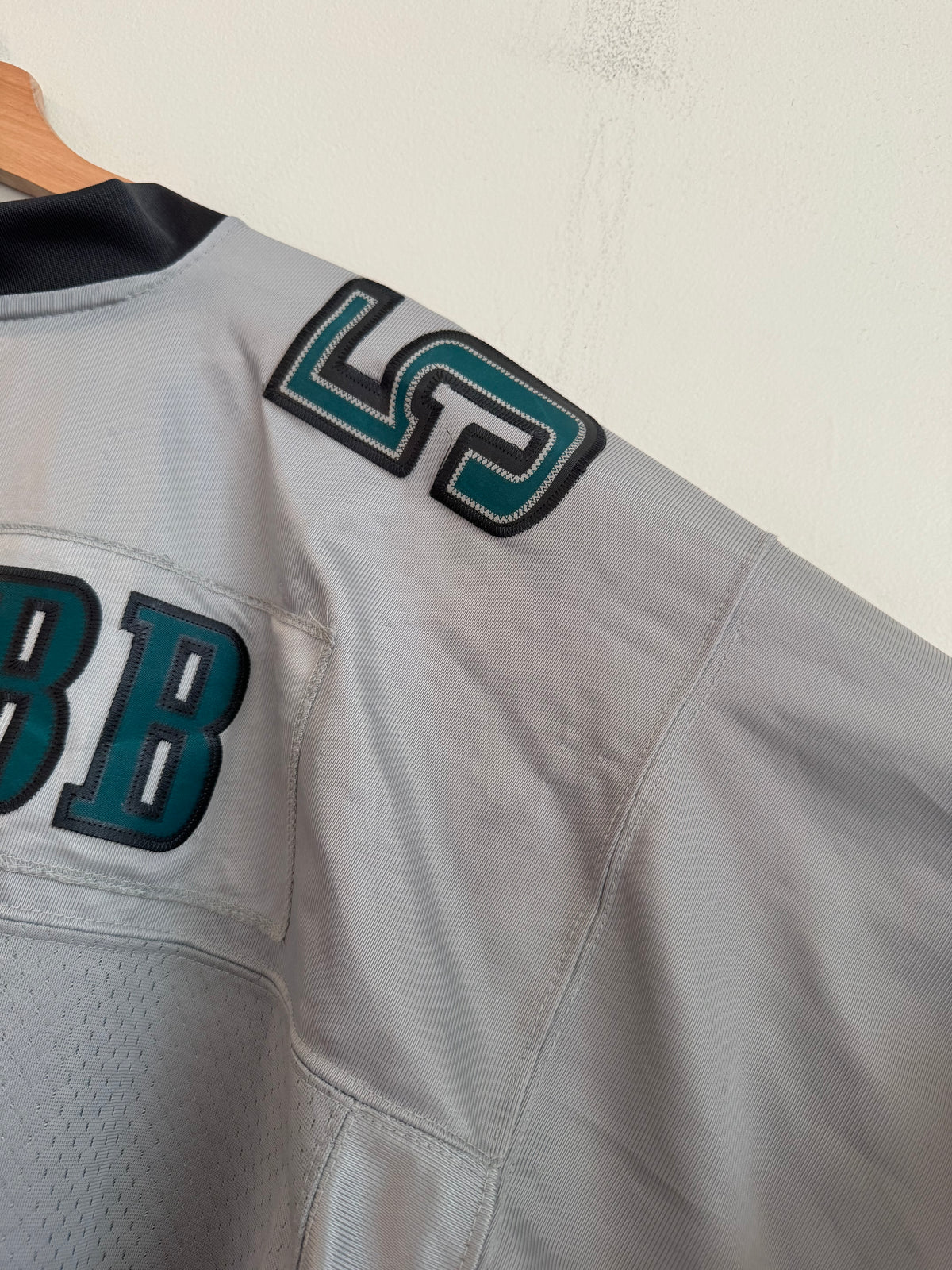 00s Philadelphia Eagles Donovan McNabb Silver Storm Collection Reebok Stitched Jersey (XL)